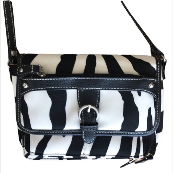 Vintage Y2K Zebra print cross body purse - Picture 4 of 9